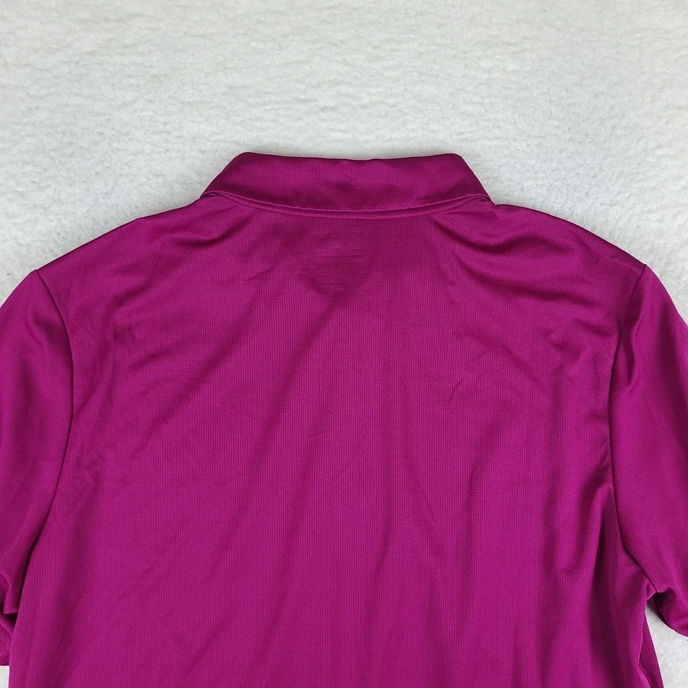 Adidas Polo Shirt‎ Mens Large Purple Magenta Climachill Performance Golf